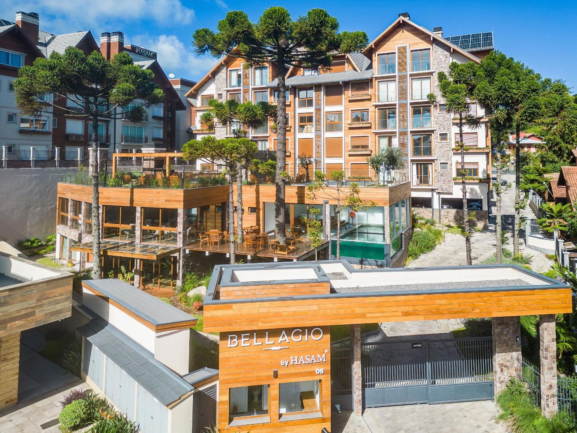 Apartamento Bellagio 2 Suites E Piscina By Achei Canela Exterior foto